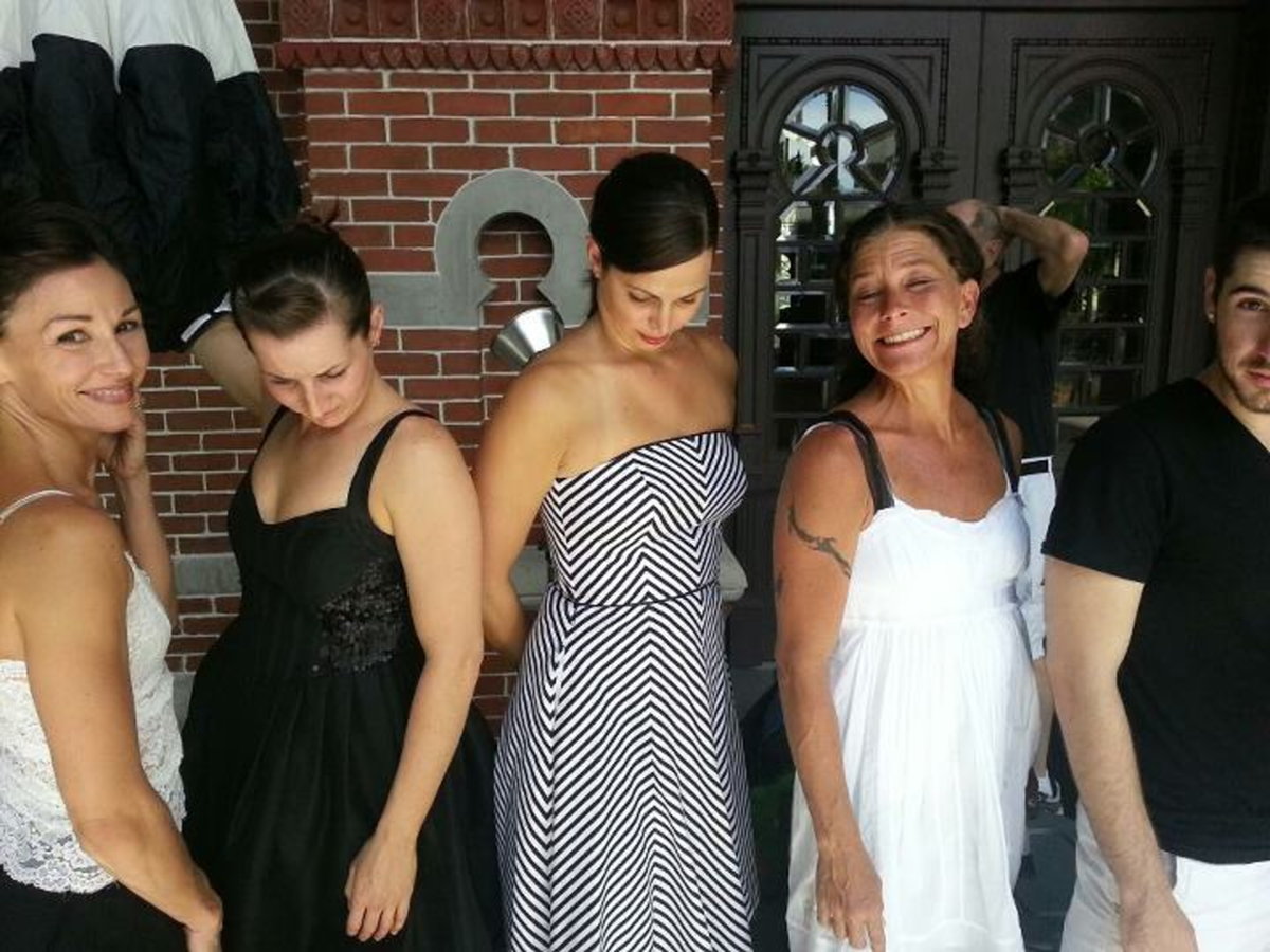 CAUGHT OFFSTAGE: The dancers in Moving Current.