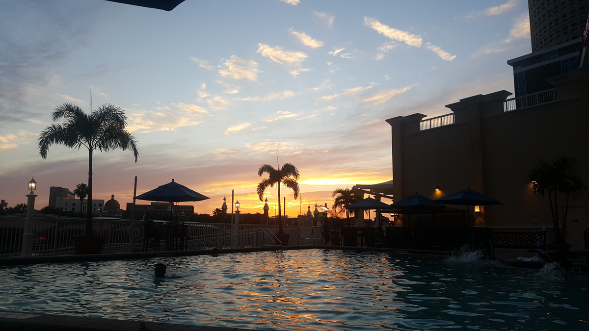 BEST FREE SUNSET POOL DIP YOU CAN SNEAK INTO