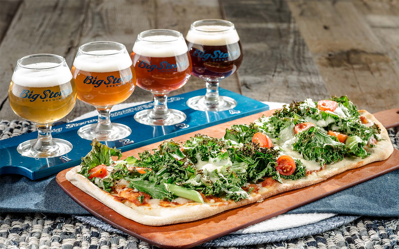 Flatbreads are one new menu item that pairs well with Big Storm Brewing Co.'s beer.