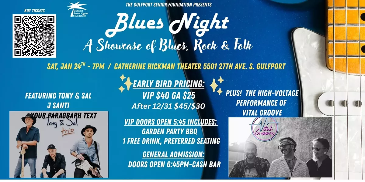 Blues Night Poster