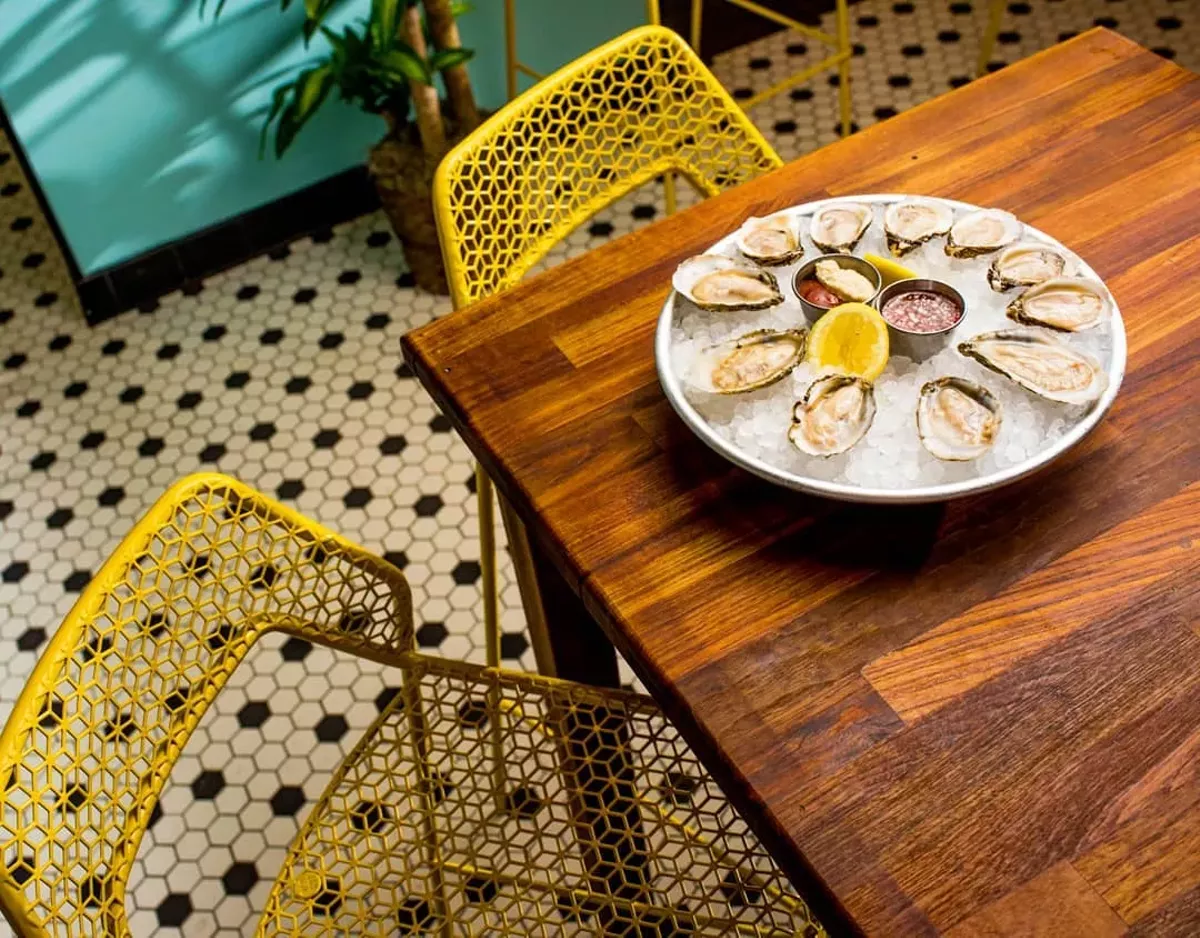 A flier for the event also promises wonky bivalves from Pelican Oyster Company, which farms its product in the waters of Apalachee Bay.