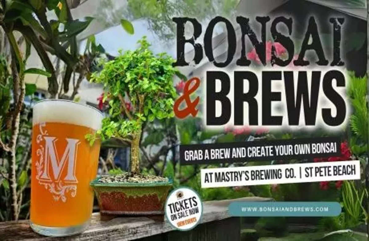 Bonsai and Brews at Mastry's Brewing in St Pete Beach