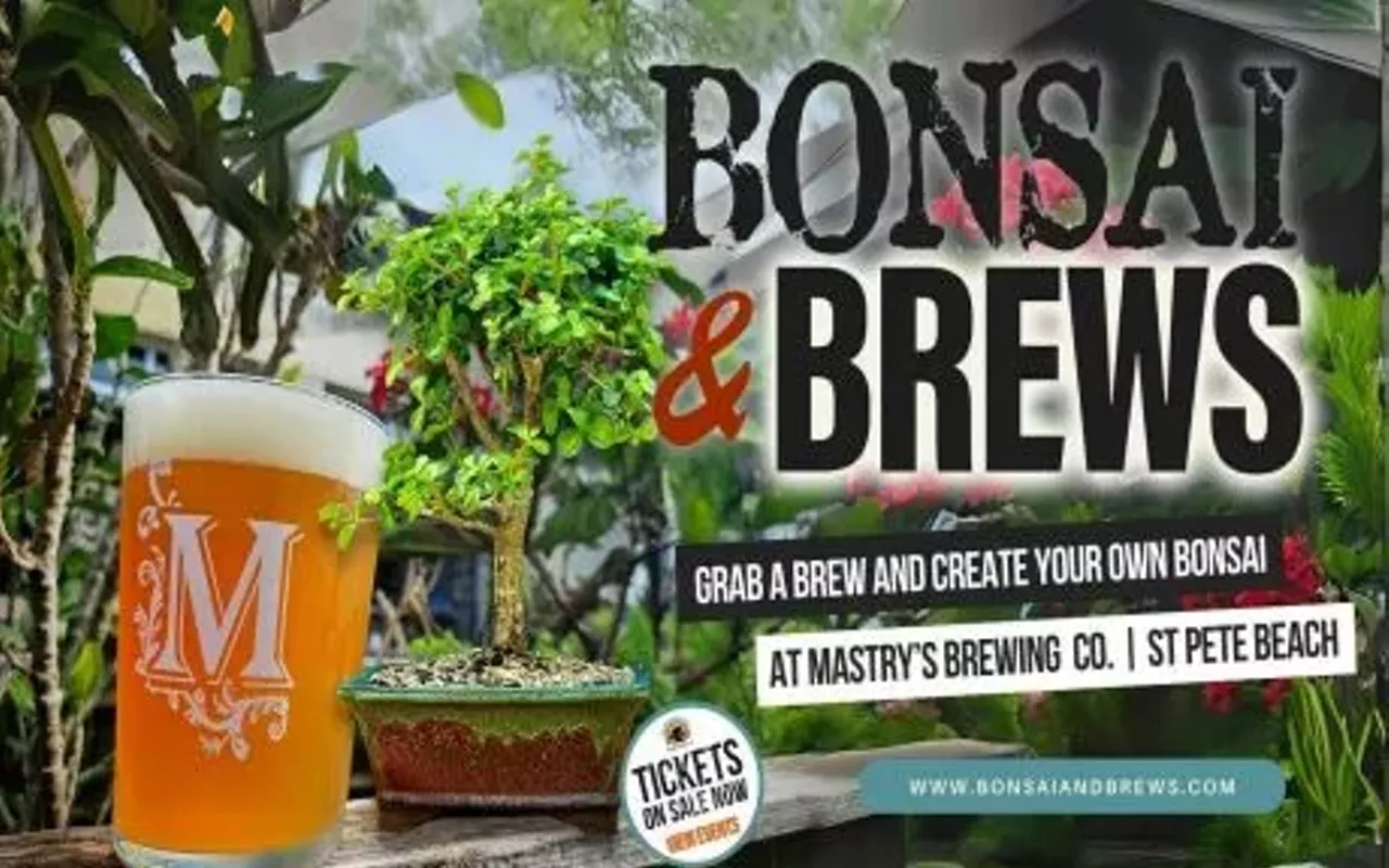 Image: Bonsai and Brews at Mastry's Brewing in St Pete Beach On 18 Mar 2025