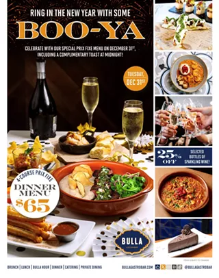 Image: BOO-YAH! Bulla Gastrobar is the place to be on New Years Eve!