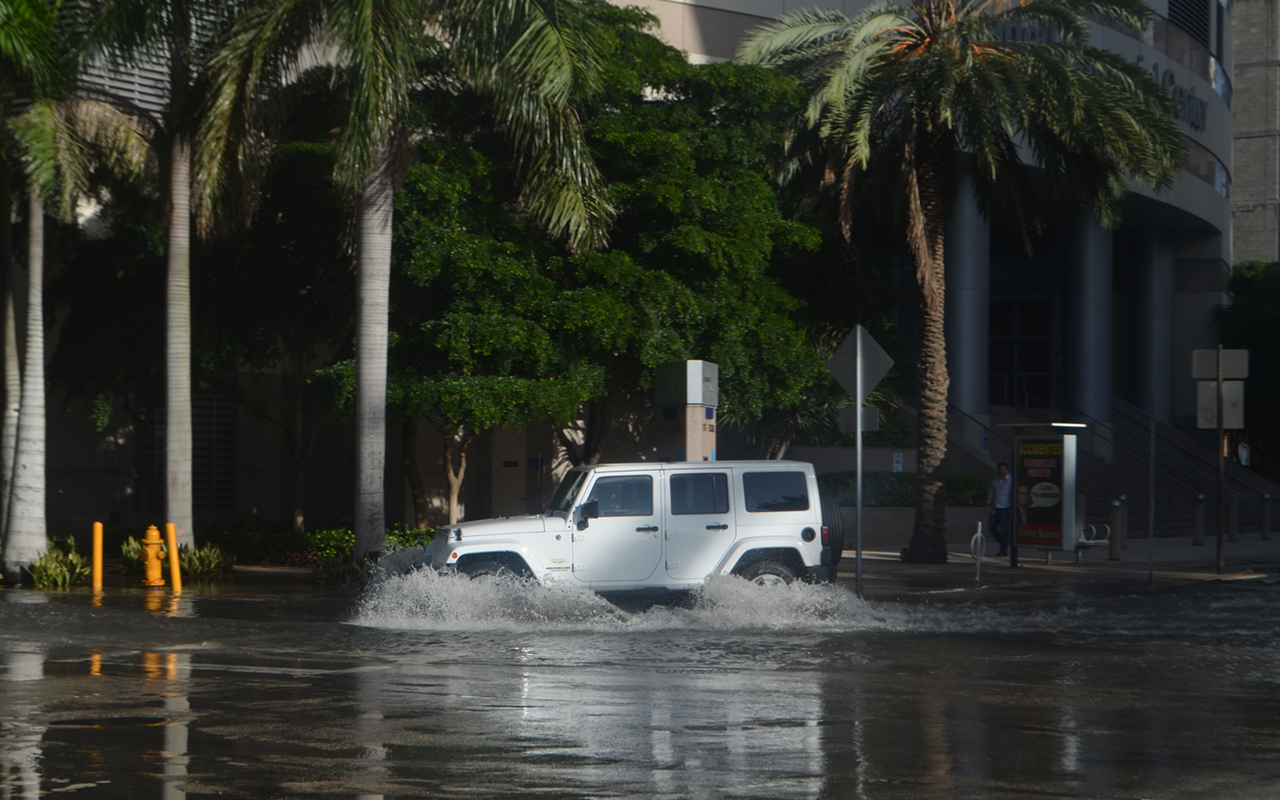 THE WATER CAME ALREADY: The King Tides bring flooding to Miami every fall. This photo is from 2016.
