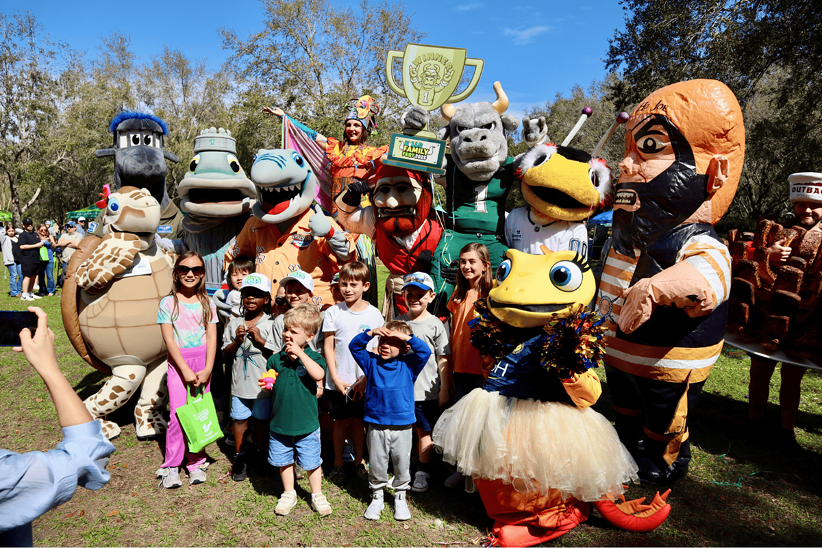 Children and Mascots from Bulls Family Fest 2025