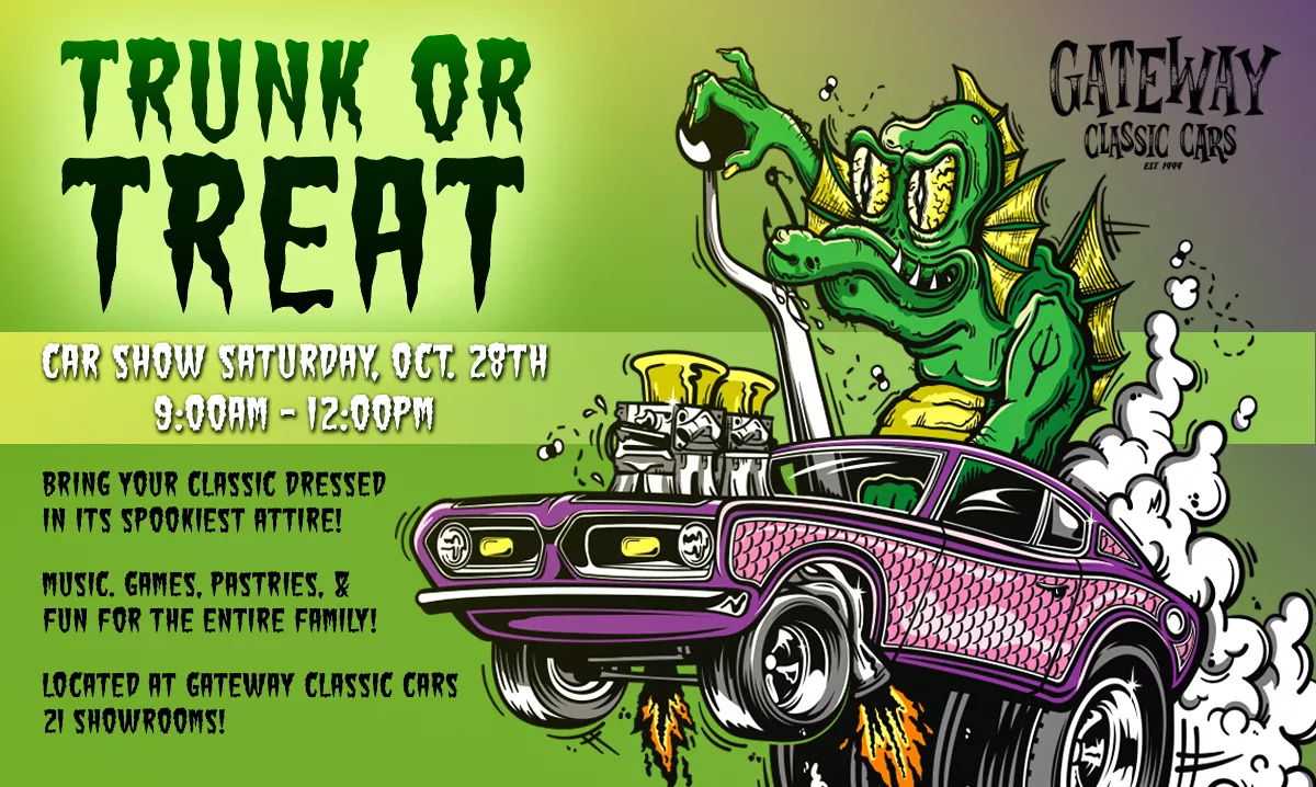 Caffeine and Chrome Truck or Treat - Classic Cars and Coffee at Gateway Classic Cars of Tampa