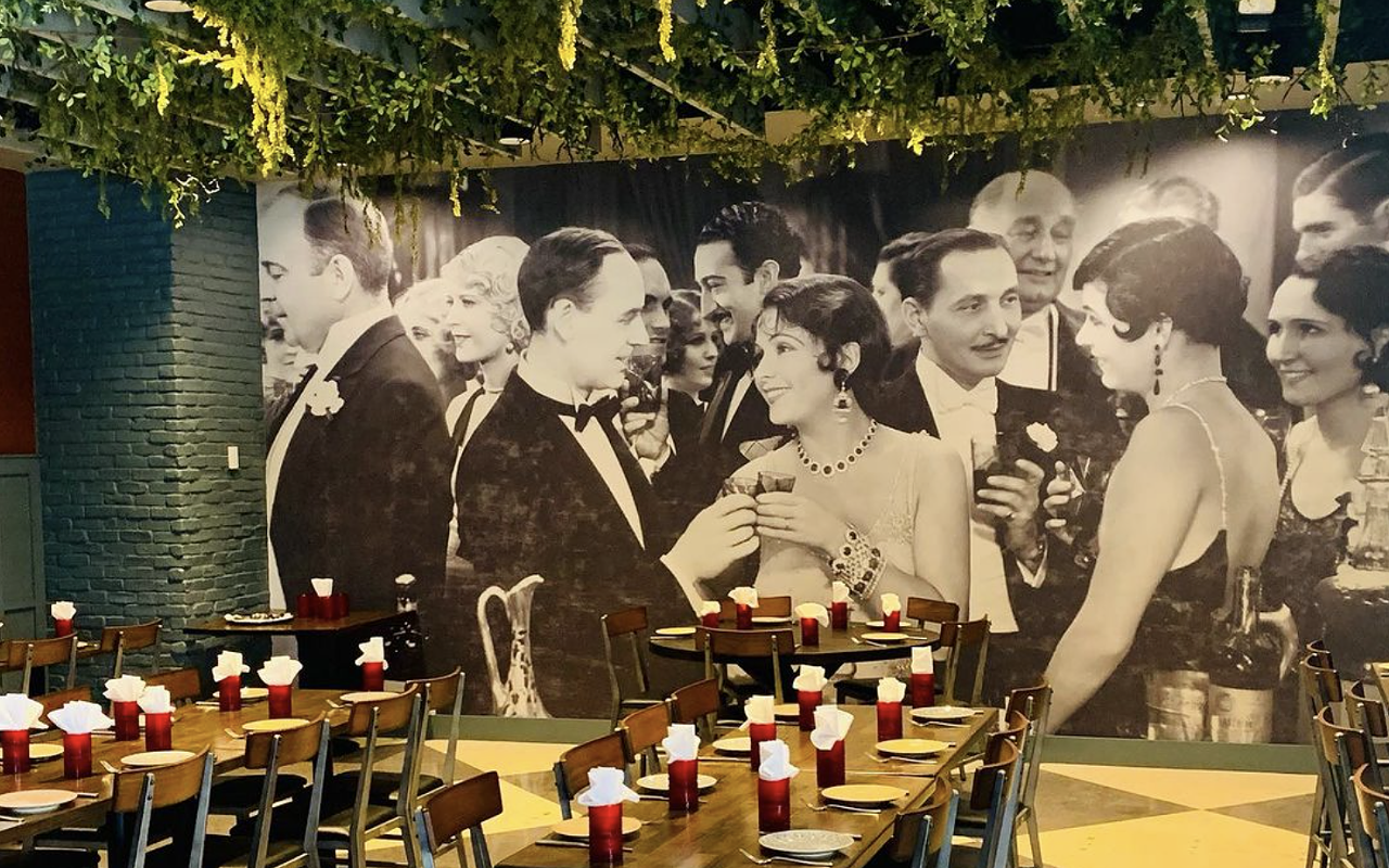 The interior of Amendment XXI boasts the same Prohibition-inspired theme as its menu.