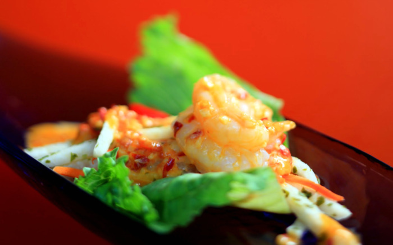 Chef's Choice - Z Grille: Zack Gross' spicy sambal shrimp with jicama slaw
