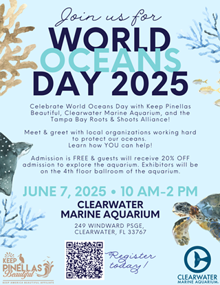 Image: Clearwater Marine Aquarium and Keep Pinellas Beautiful Celebrate World Oceans Day with Community Event