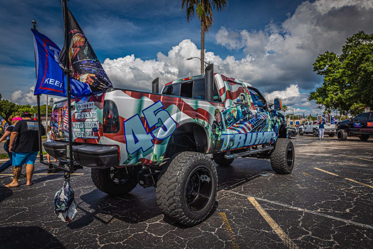 Clearwater Trump truck rally, featured Florida's &#145;Back the Blue&#146; rapper Forgiato Blow
