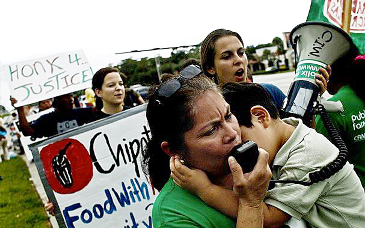 CHIPOTLE SIGNS ON: Chipotle has agreed to take part in the Coalition of Immokalee Workers’ Fair Food Program.