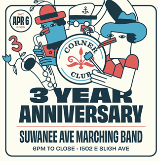 Corner Club's third anniversary w/ Suwanee Ave. Marching Band