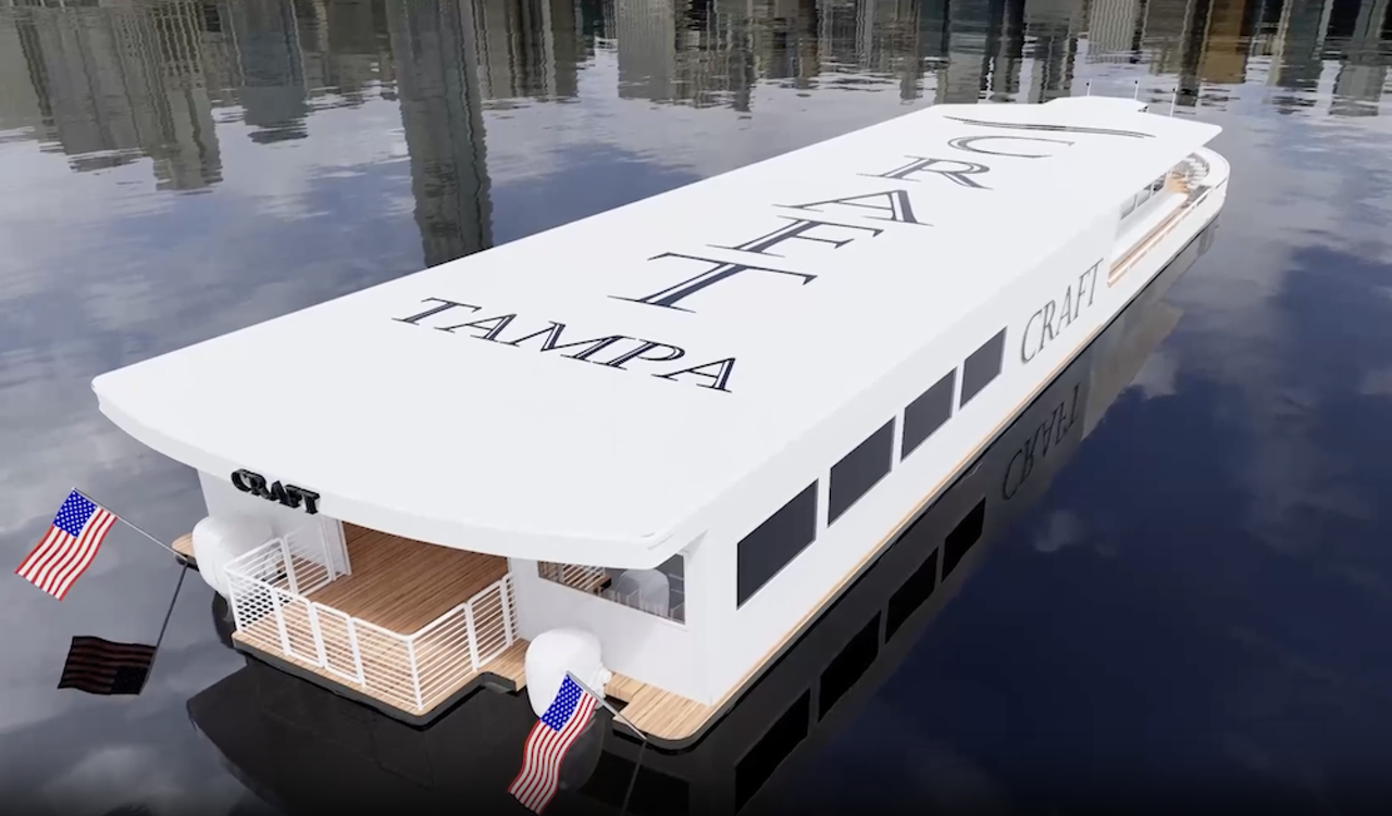 Craft, Tampa's first dining river cruise, will open March 8