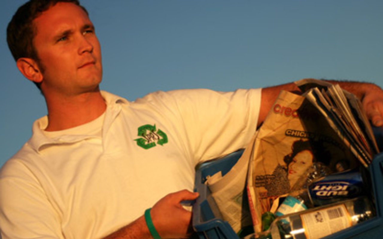 ENVIRONMENTAL ENTREPRENUER: Filling a void left by the city, Greg Foster created a curbside recycling business.