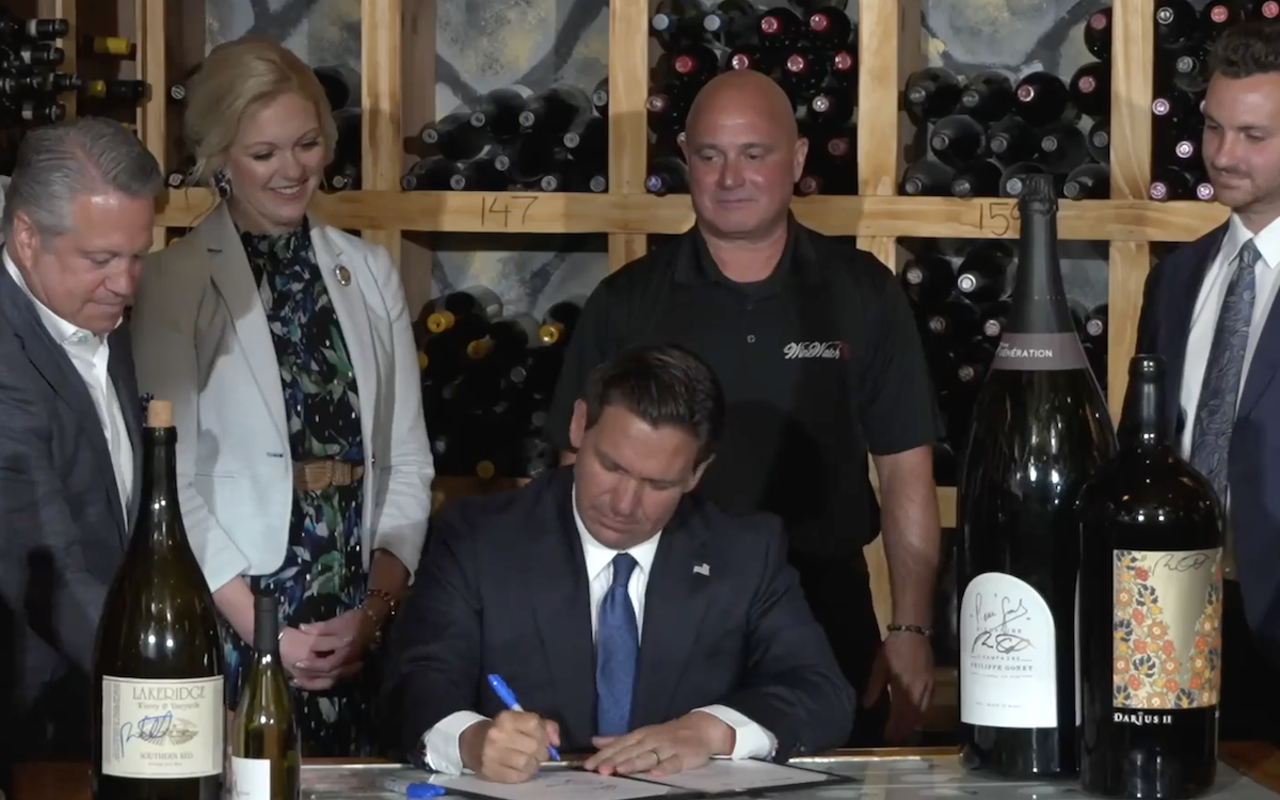 Florida Gov. DeSantis signs bill allowing people to purchase giant bottles of wine