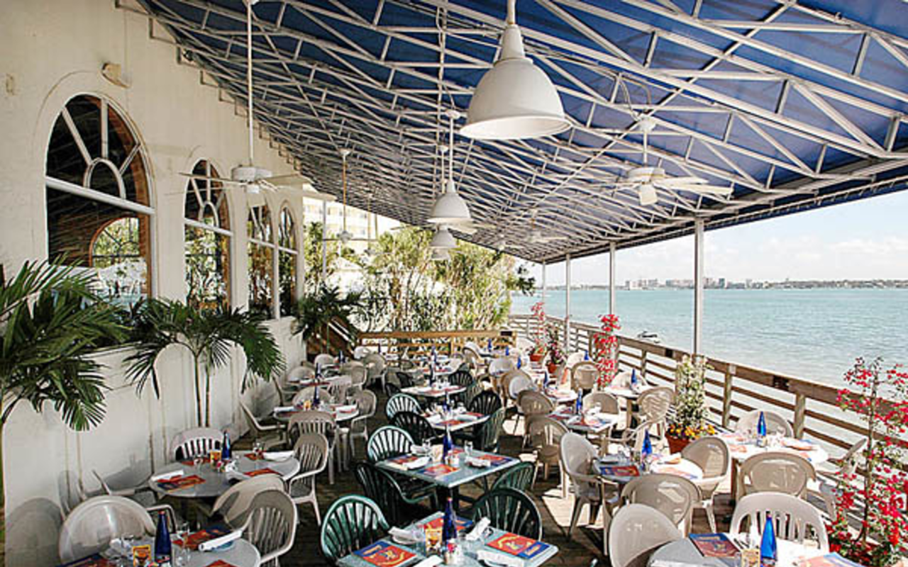 The Columbia Sand Key offers picturesque waterfront dining and The Columbia's classic Spanish fare.