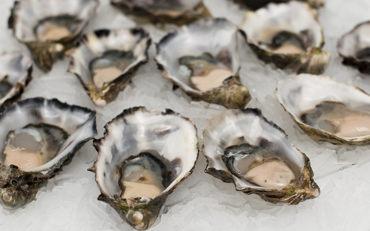 Clearwater Oyster Company serves bivalves from coast to coast that rotate with the seasons.