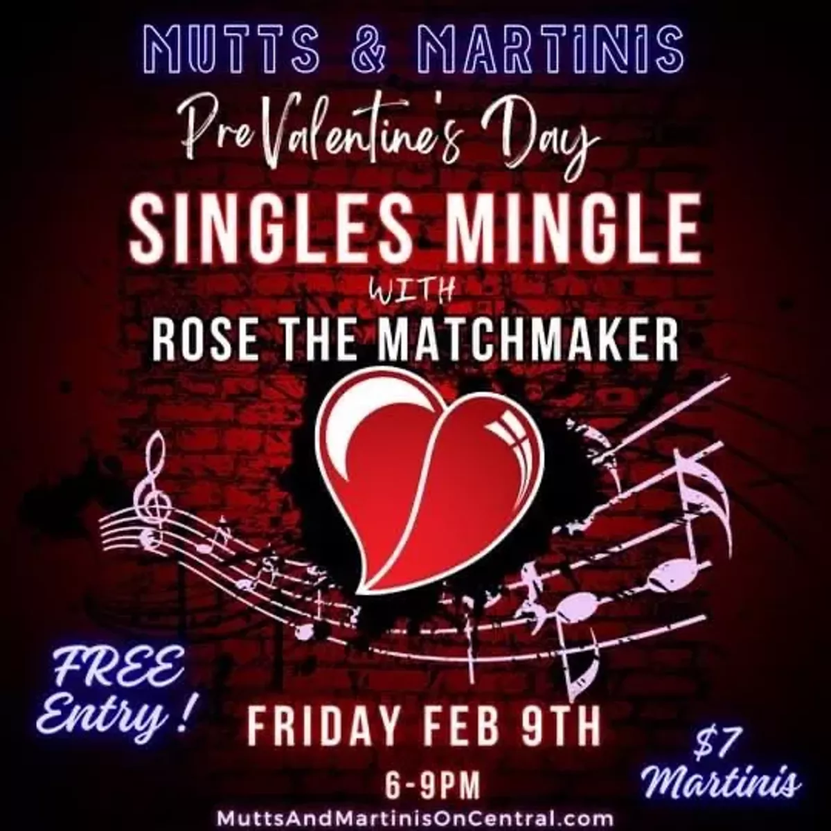 Singles mixer flyer
