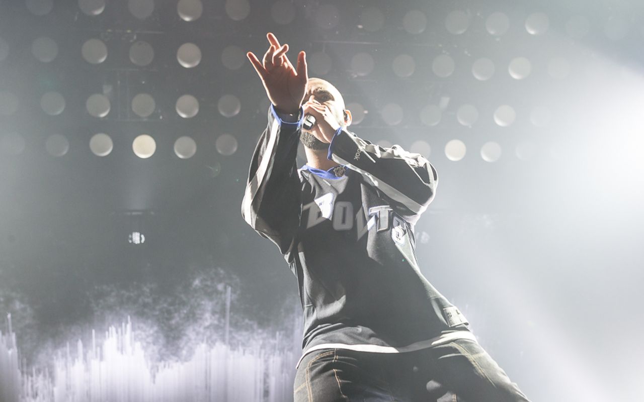 Drake plays Amalie Arena in Tampa, Florida on August 27, 2016.