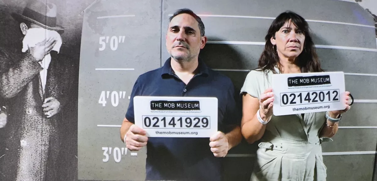 Manny Leto (L) and Shuffle co-founder Jennifer Evanchyk.