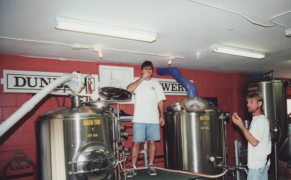 Dunedin Brewery's first taste test in 1996.