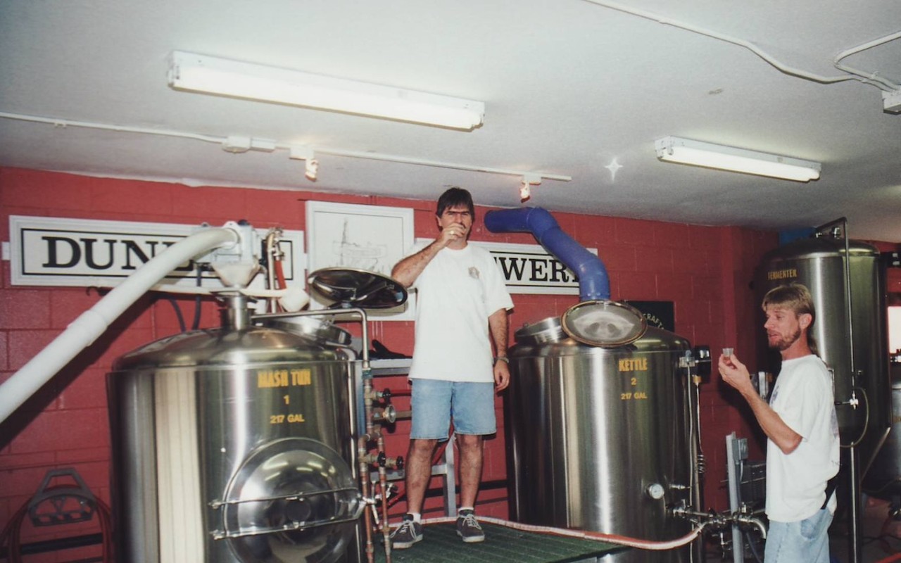 Dunedin Brewery's first taste test in 1996.