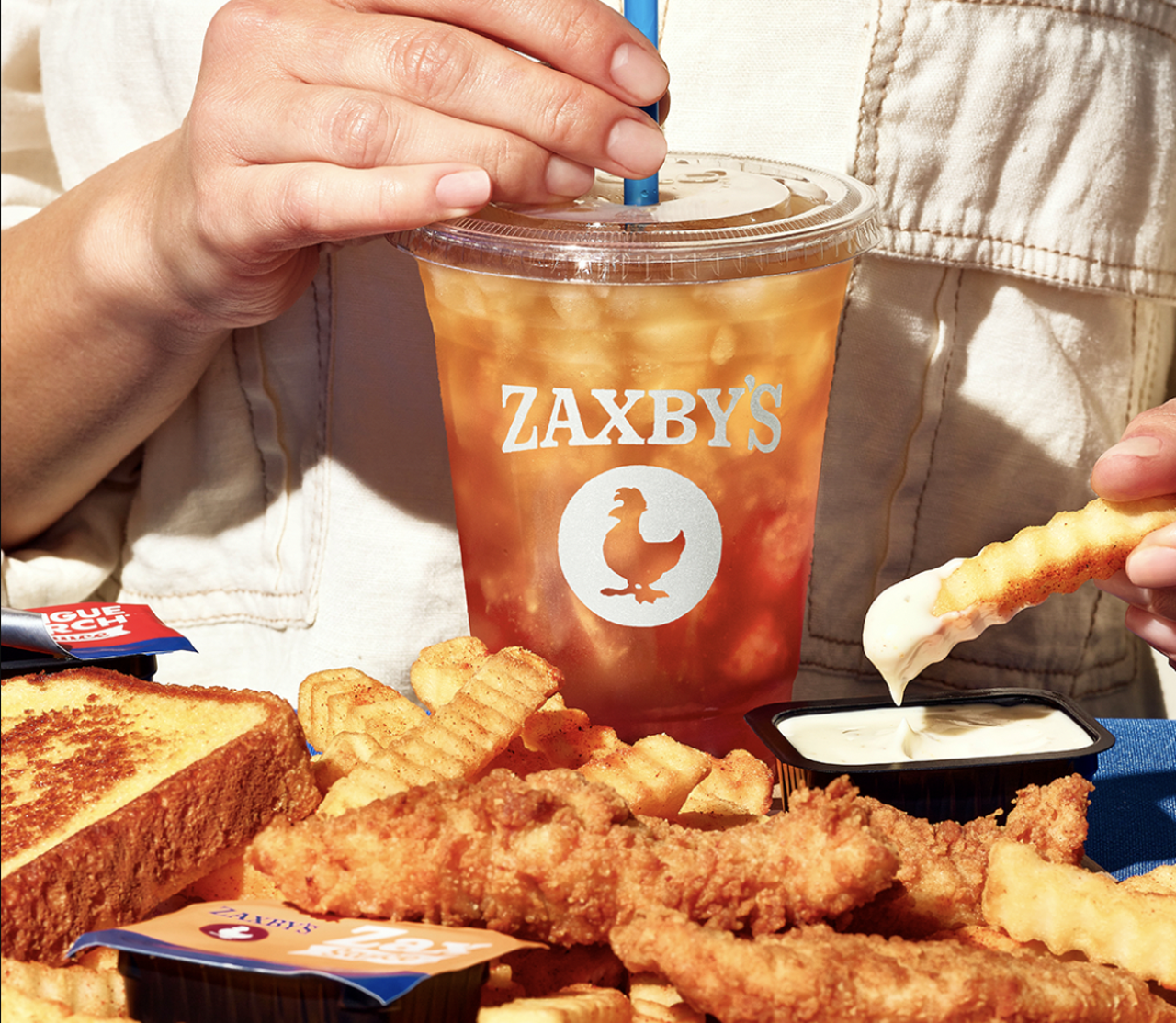 St. Pete’s first Zaxby’s
3700 34th St. S, St. Petersburg
St. Pete’s very first Zaxby’s will open its doors in June of 2023. In addition to its beloved trifecta of chicken tenders, Zax sauce and a fat slice of toast, Zaxby’s also dishes out loaded fries,  fried white cheddar bites, chicken wings, salads, fried pickles and a variety of chicken sandwiches. There are over 600 locations of the Georgia-based chain across the country, with over a hundred Zaxby's locations in Florida alone.
Photo via Zaxby's/Facebook