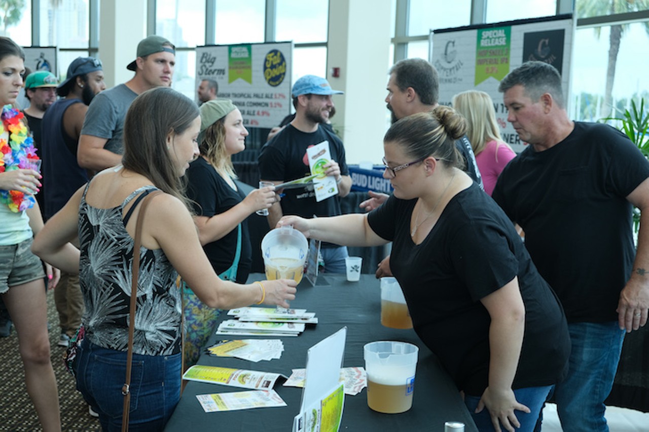 Everyone we saw at the 8th Annual 97x Craft Beer Experience in St. Pete
