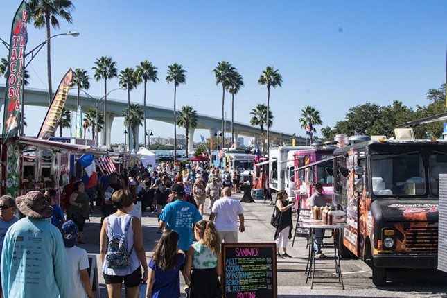 Everyone we saw at the 'World's Largest Food Truck Rally' in Clearwater