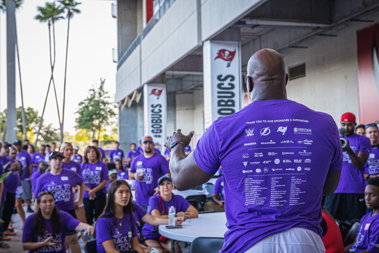 Everyone we saw at WWE superstar Titus O'Neil's Back to School Bash at Tampa's Raymond James Stadium