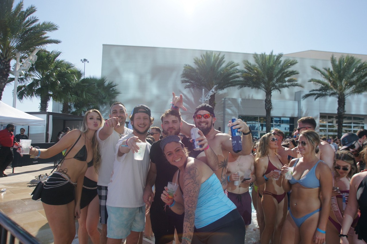 Everyone we saw when Zedd took over the pool at Tampa's Seminole Hard Rock Hotel &amp; Casino