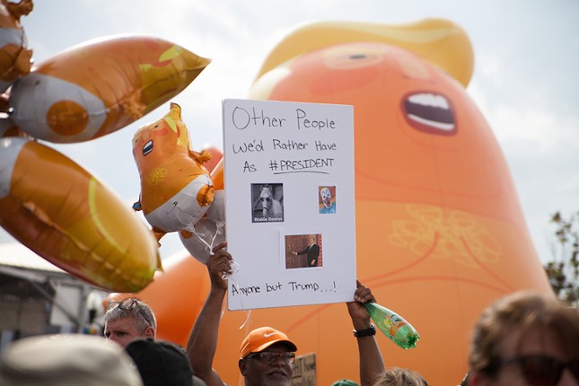 Everything we saw at the Trump rally counter-protest in Orlando