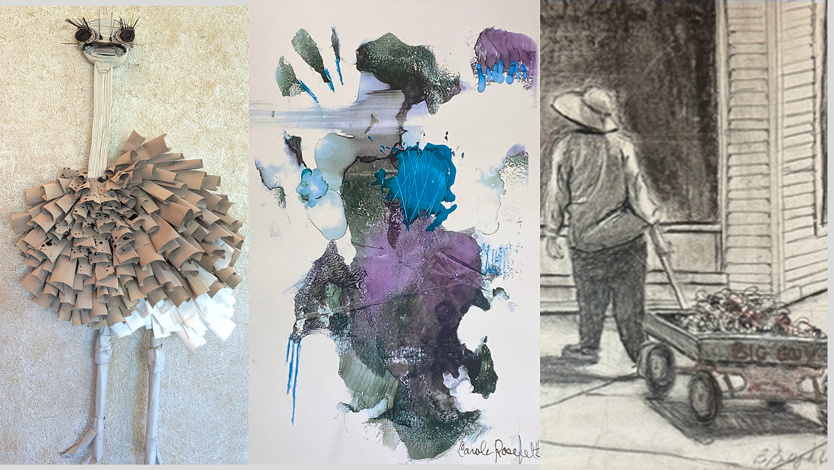 Three types of arty by Donna Plunkett, Carole Rosefelt and Barbara Beyhl