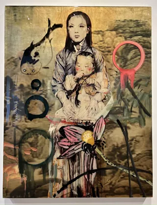 Hung Liu, (Chinese, 1948 &ndash; 2021), Madonna, 2008, Resin and mixed media, 52 X 41 In., The Alfond Collection of Contemporary Art, Rollins Museum of Art. Gift of Barbara &rsquo;68 and Theodore &lsquo;68 Alfond, 2023.1.17 &copy; 2023 Hung Liu Estate. Artists Rights Society (ARS), New York