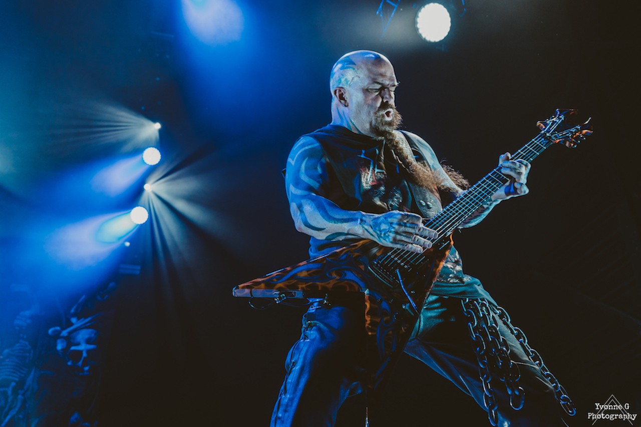 Extremely metal photos of Slayer and fans at Tampa&#146;s MidFlorida Credit Union Amphitheatre