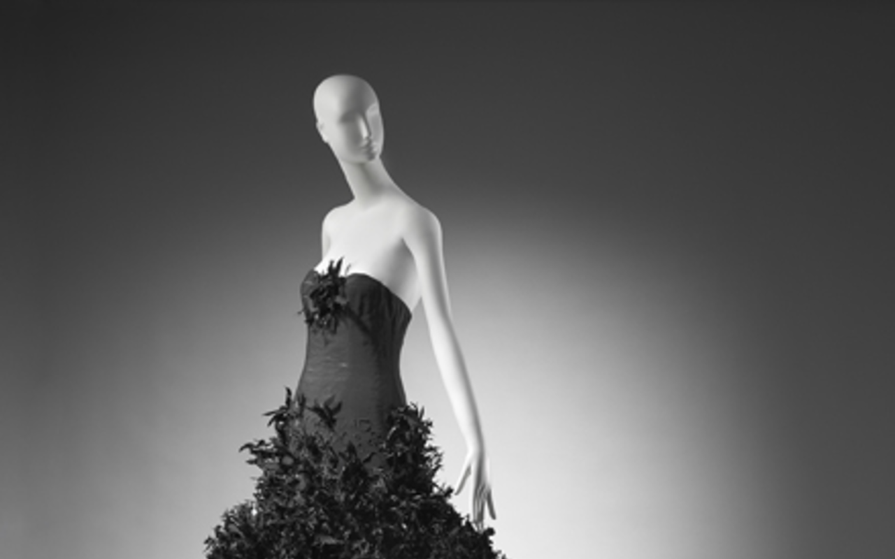 RICH IN RUFFLES: A woman’s evening dress by Belgian designer Olivier Theyskens for House of Rochas.