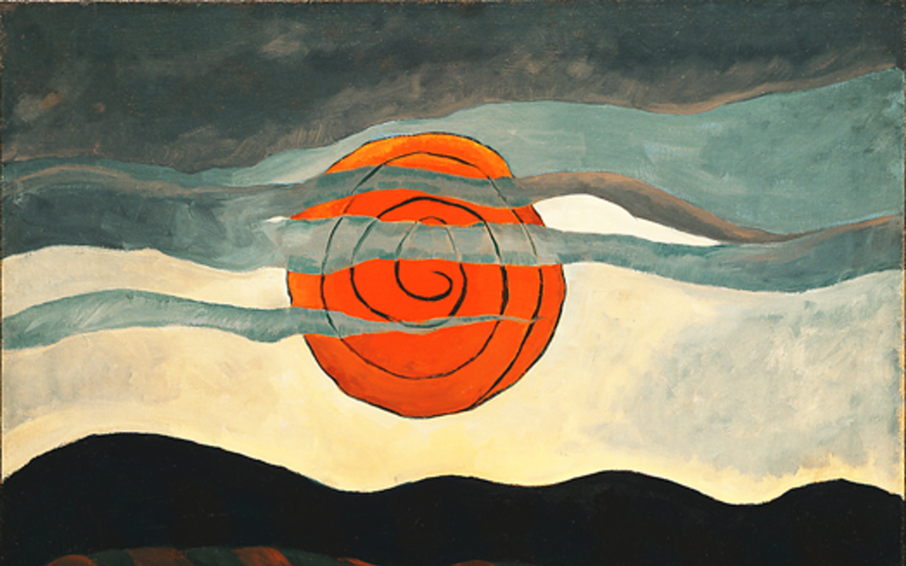 AMERICAN EYES: Arthur Dove’s “Red Sun” (1935, oil on canvas).