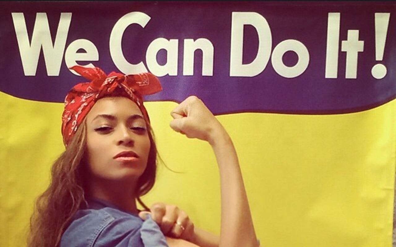 With more than 78 million Instagram followers, Queen Bey channels Rosie the Riveter.