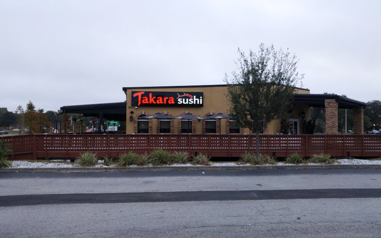 Takara Sushi's new home in Brandon is larger than its former space and features an outdoor patio.