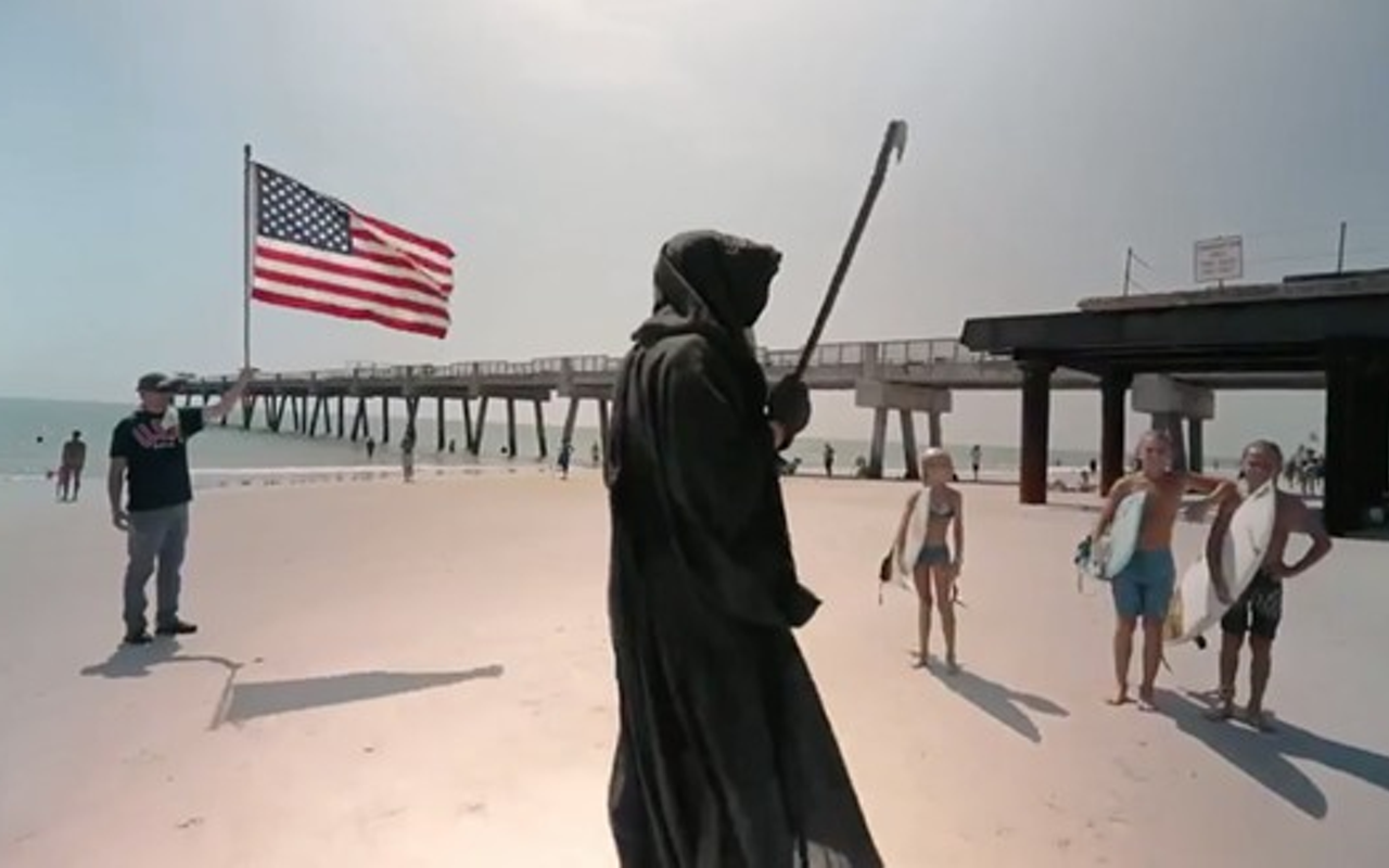 Florida 'Grim Reaper' keeps pushing lawsuit to force Gov. DeSantis into closing beaches