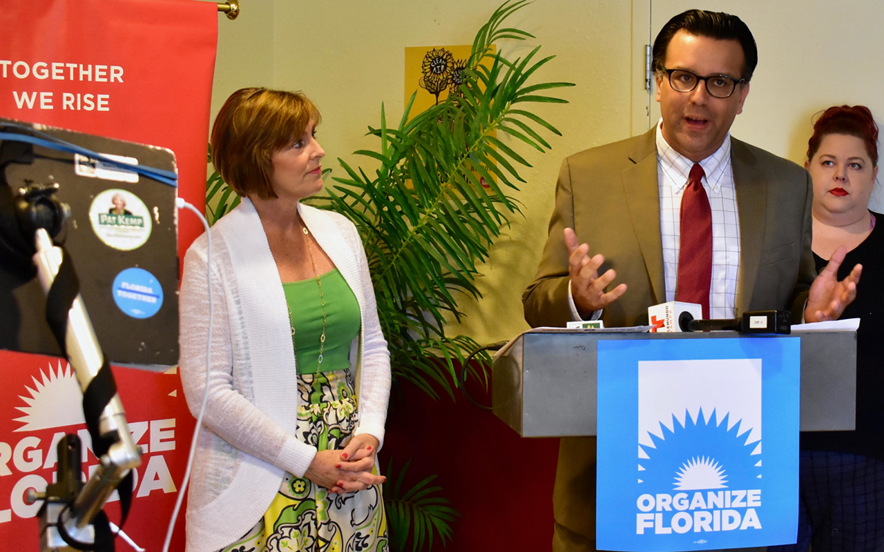 Florida's U.S. Representative Kathy Castor and Tampa City Councilmen Luis Viera advocate for the importance of coverage of pre-existing conditions.