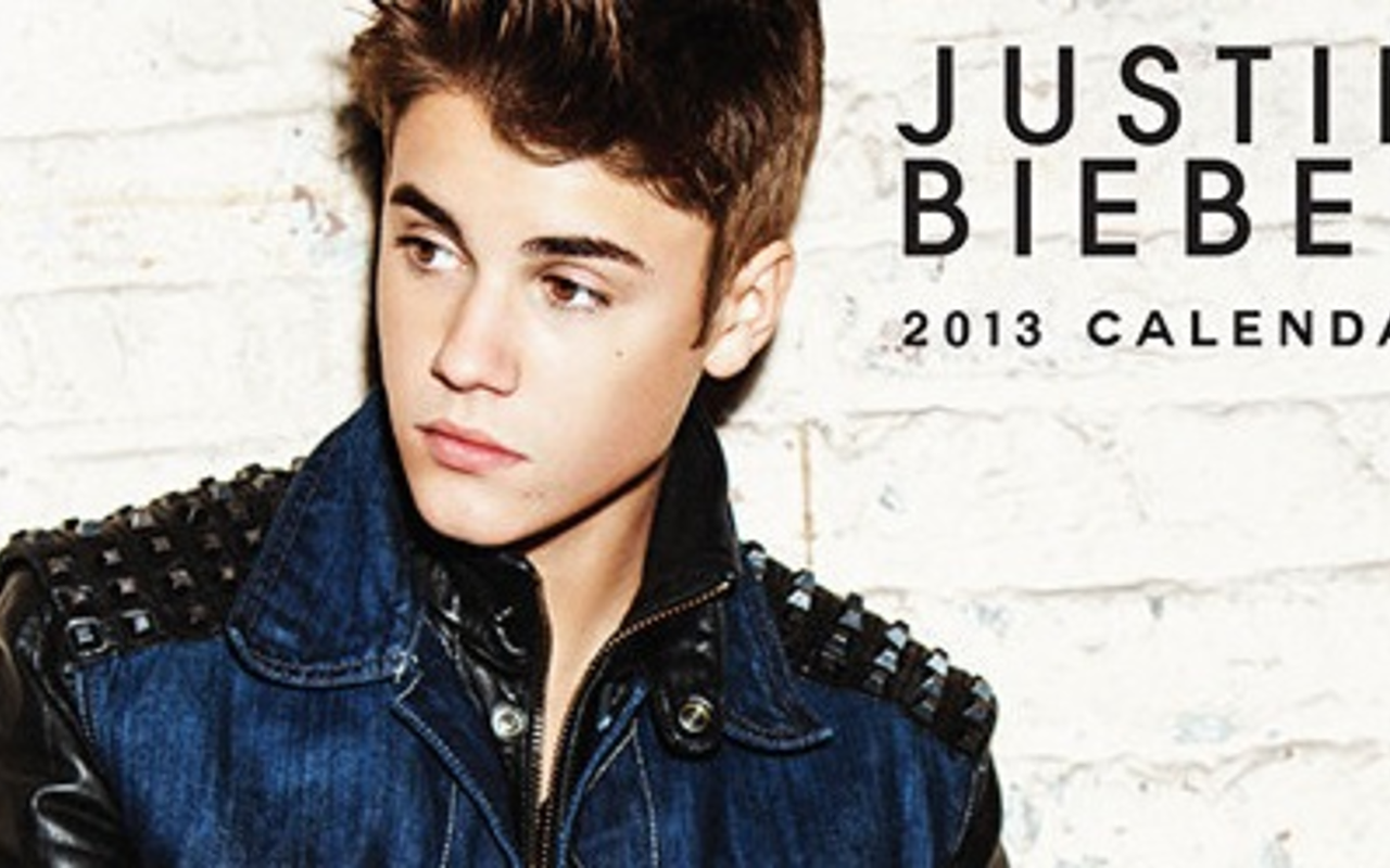 DON'T STOP BELIEBIN': One of the many Justin Bieber 2013 calendars available online begs the question: Will his fans outgrow him?