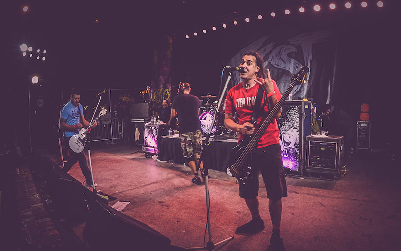 Roger Lima with Less Than Jake during Fest 13, in Gainesville, Florida on Nov. 1, 2014.