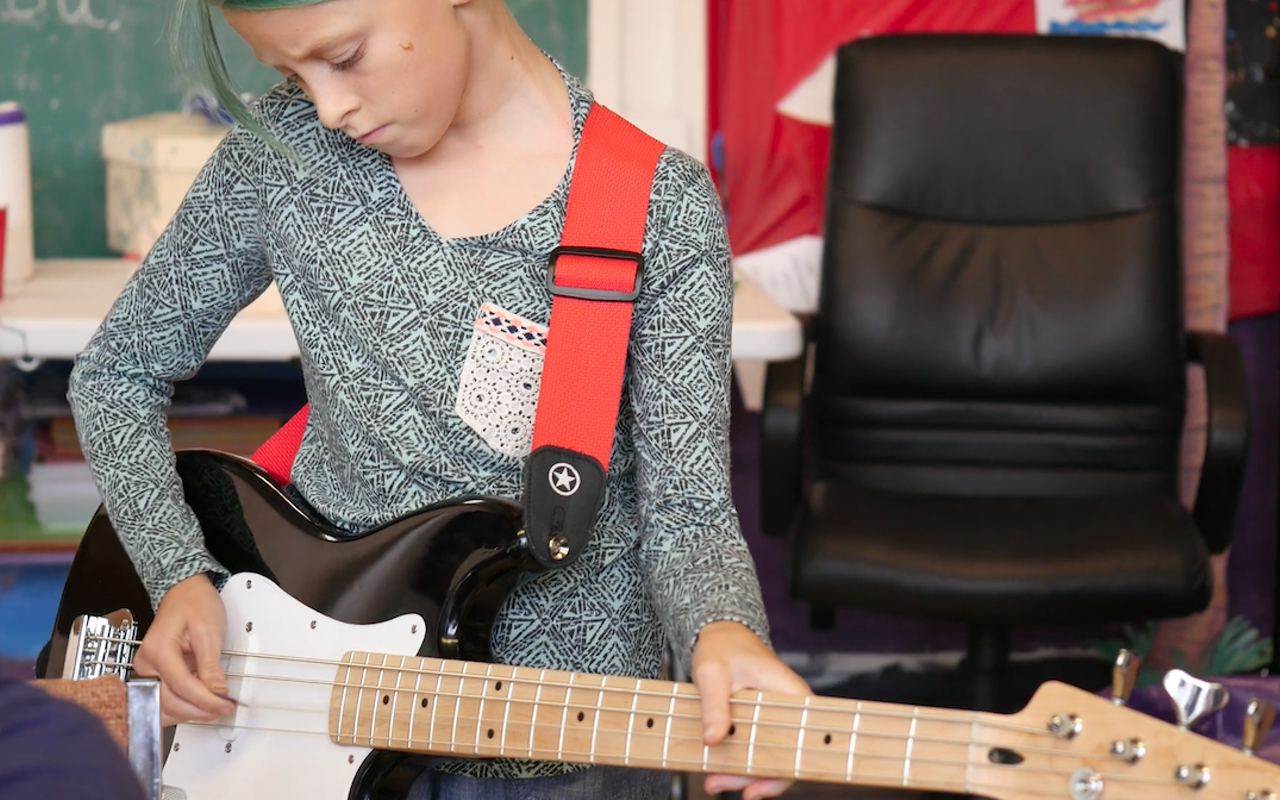 A still from the Girls Rock St. Pete fundraiser video.