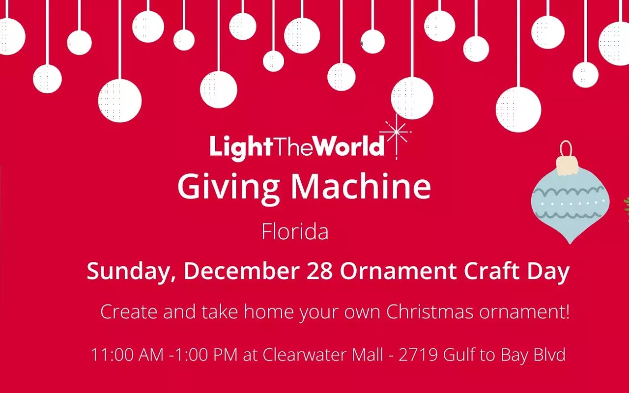 Image: Giving Machine Event with Ornament Craft Day