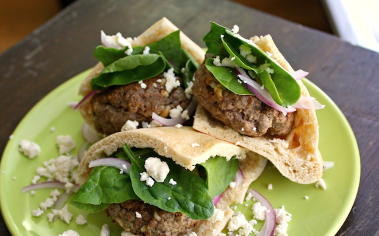 GOOD BURGER: Besides being utterly delectable, these Greek lamb sliders are healthy as well.