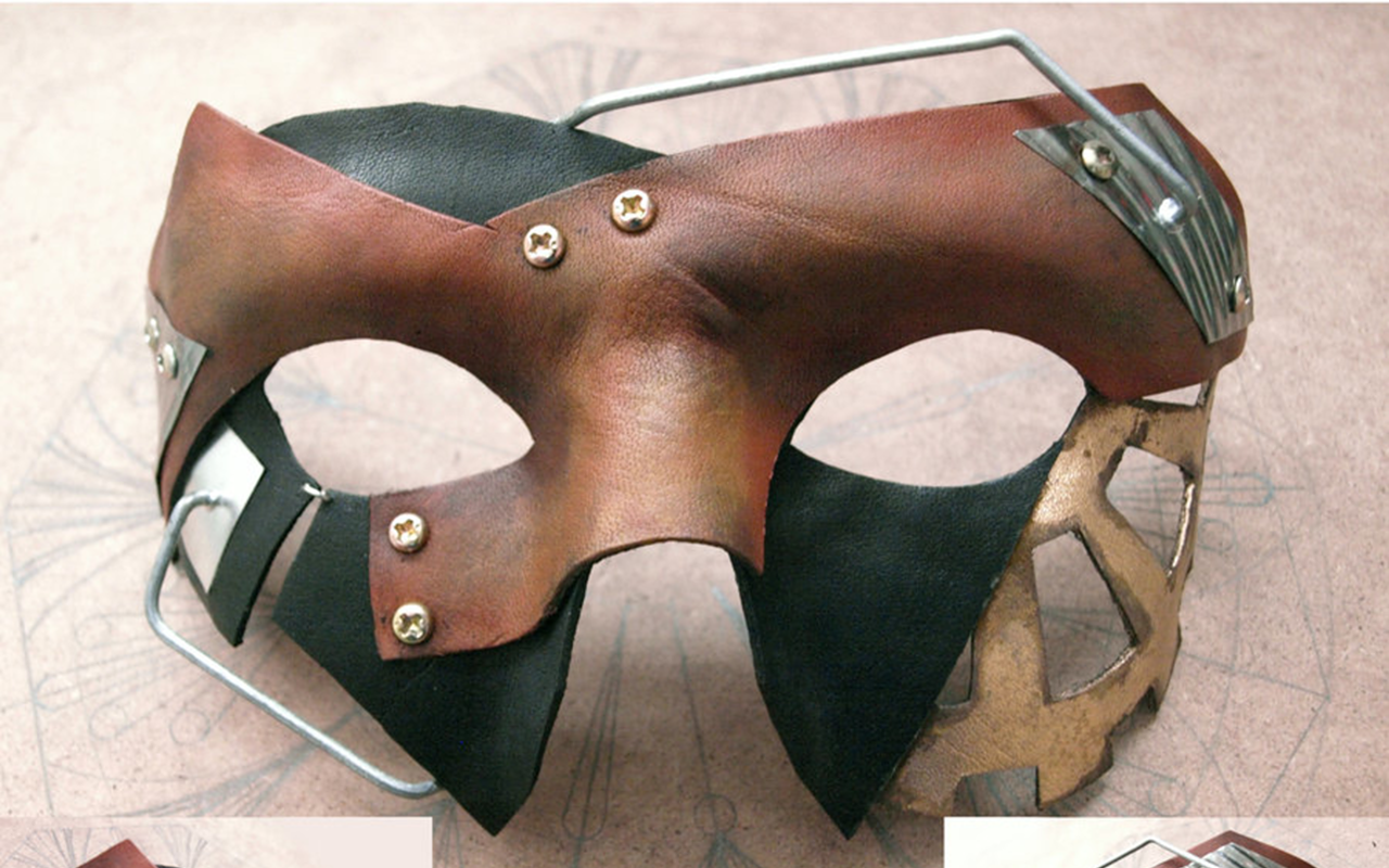 A MASK FOR BOTH OCCASIONS: Attend a masquerade this weekend and steampunk ball next month. Find out more about this mask here.
