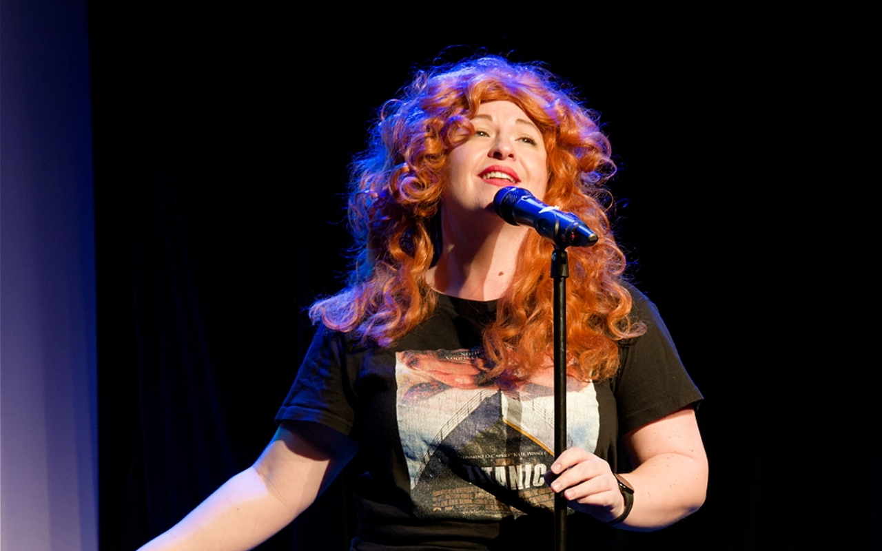 Katie Thayer stages a one-woman Titanic Parody.