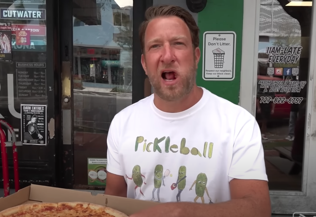 Joey Brooklyn's Famous Pizza Kitchen (5.9)210 1st Ave. N, St. Petersburg“This is drunk pizza,” Portnoy said about the First Block staple that feeds the hungriest of St. Pete partygoers.Photo via One Bite Pizza Reviews/YouTube (screengrab by Creative Loafing Tampa Bay)